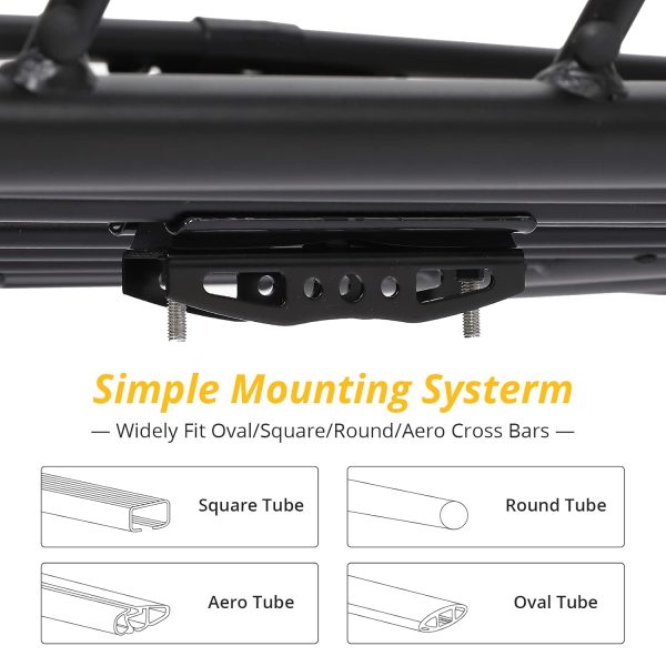 Portbagaj metalic pentru plafon de tip "ROOF RACK", dimensiune 127 x 100cm, culoare neagra, cu bare transversale incluse