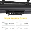 Portbagaj metalic pentru plafon de tip "ROOF RACK", dimensiune 127 x 100cm, culoare neagra, cu bare transversale incluse