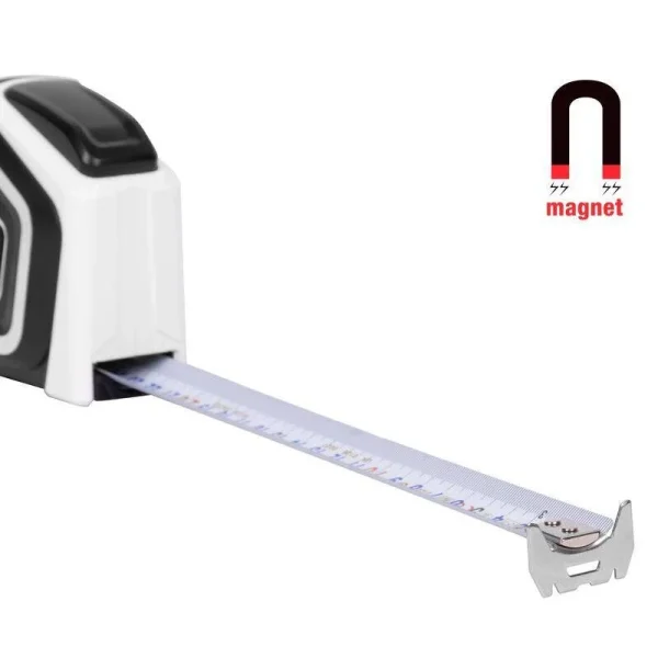 Ruleta magnetica cu autostop, 5 m x 27 mm, Strend Pro Premium