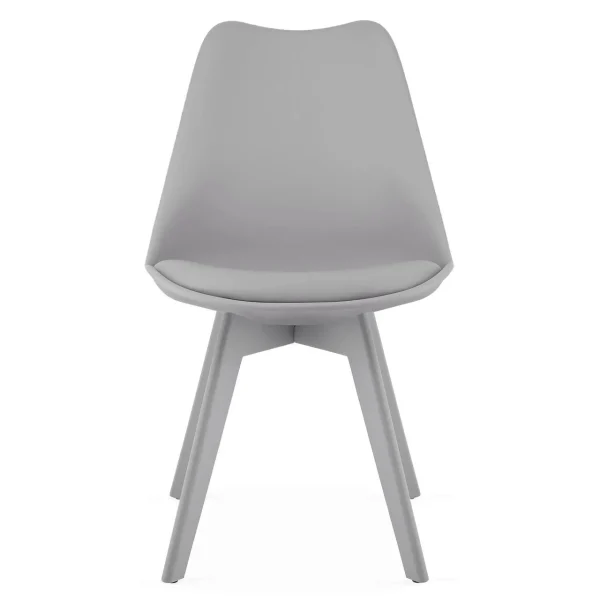 Scaun bucatarie/living, Artool, Mark, PP gri, picioare gri, 49x43x82 cm