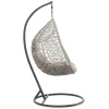 Scaun leagan suspendat, Chomik, Sally, ratan sintetic, gri, max 150 kg