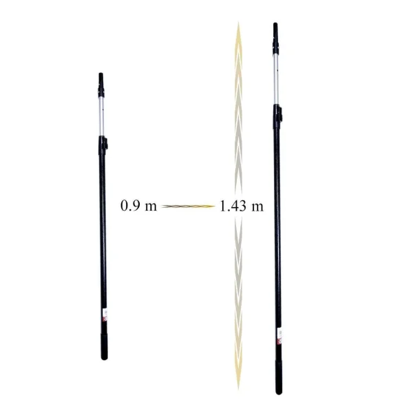 Set 5 gletiere profesionale, lama inox 0.3 mm, 25, 40, 60, 80, 100 cm, adaptor, maner telescopic, rola gletuit, spaclu, geanta, Fullsoft, Olejnik