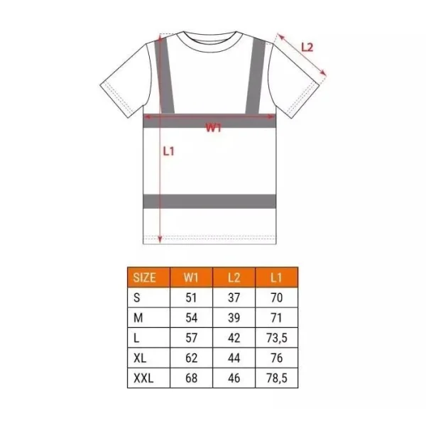 Tricou de lucru, reflectorizant, galben, model Visibility, marimea XXL/58