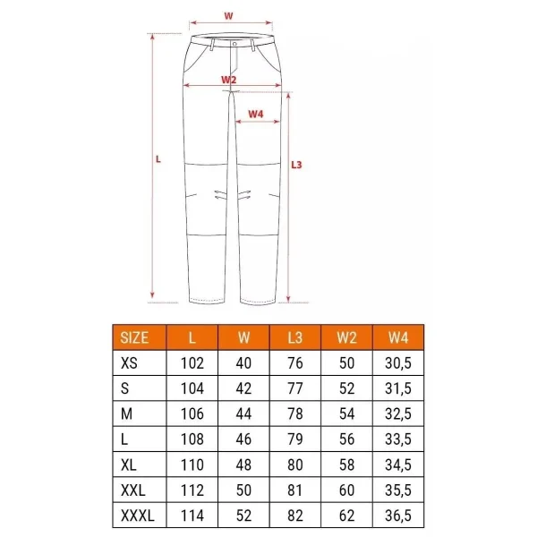 Pantaloni de lucru, poliester, bumbac, intariri genunchi, model Mix&Match, gri, marimea XXL/56, NEO