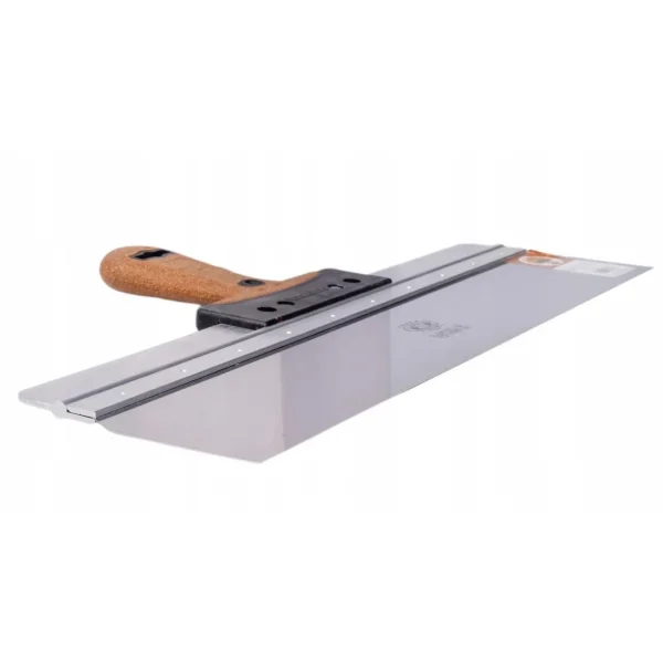 Spaclu inox fatade, 58x10 cm x 0.5 mm, maner pluta, Olejnik