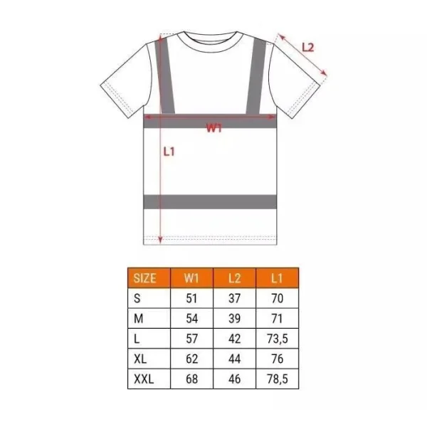 Tricou de lucru, reflectorizant, galben, model Visibility, marimea L/52