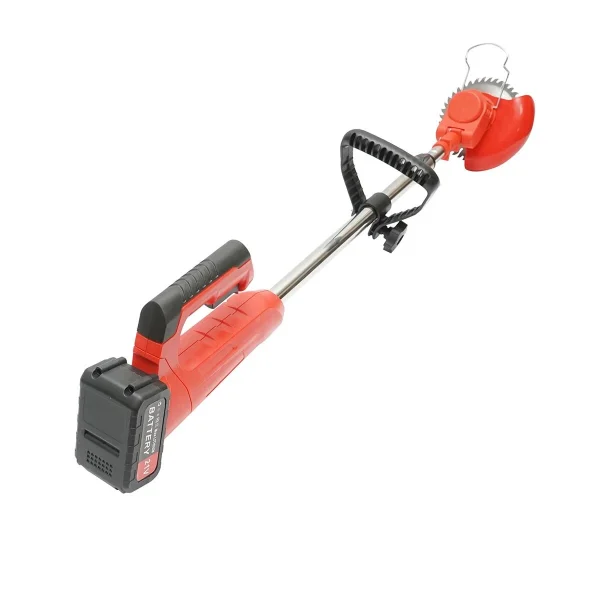 Motocoasa, trimmer, pentru tuns iarba, electric, cu acumulator 21V Litiu, 3000 mAh, incarcator si accesorii