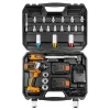 Masina de insurubat, cu impact, cu 2 acumulatori 2 Ah, incarcator 18 V Li-ion, accesorii, 200 Nm, 1/2", NEO