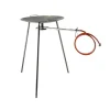 Disc pentru gratar, metalic, cu arzator, picioare, 49x77 cm, Perfect Home