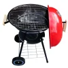 Gratar gradina, grill rotund, cu roti, capac, 40x72 cm, Globus