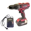 Masina de gaurit, insurubat (bormasina), cu percutie, cu acumulator 4 Ah Li-ion, 20 V, incarcator, mandrina 1.5-13 mm, Worcraft