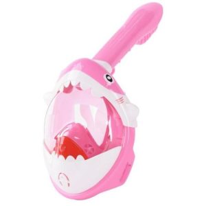 Masca snorkeling cu tub pentru copii model rechin