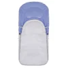 Sac de dormit pentru copii, bebelusi, cu husa, gri si albastru, 90x43/35 cm, Springos