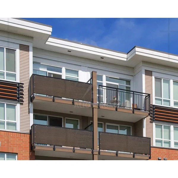 Paravan pentru balcon, terasa, gard, UV, 800 g/m2, maro, 3x0.9 m
