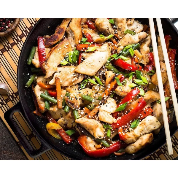 Vas de fonta tip Wok, 30x10 cm, Perfect Home
