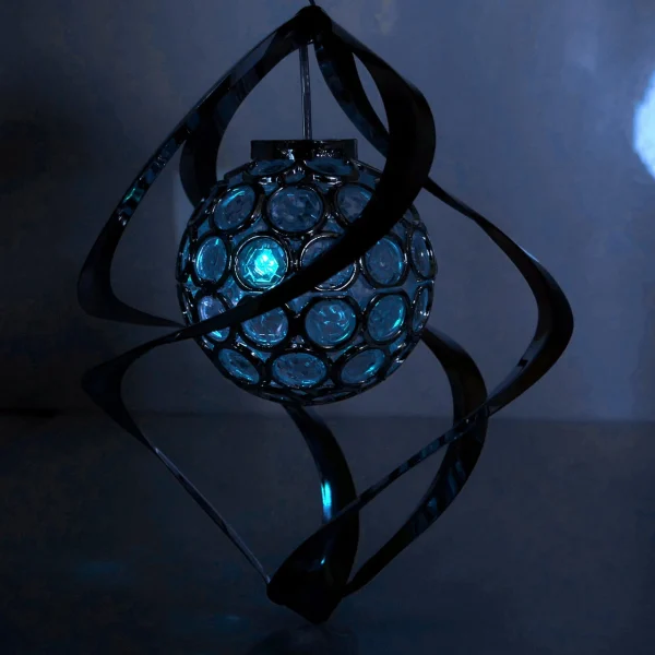 Lampa solara pentru gradina, 1 LED multicolor, 16 cm, Acamar