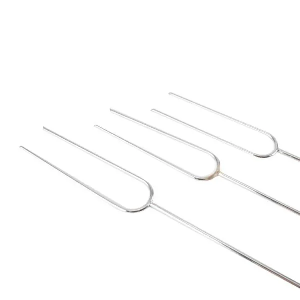 Ustensile pentru barbecue, grill, gratar, furculite lungi, maner lemn, set 3 buc, 48 cm, Perfect Home 
