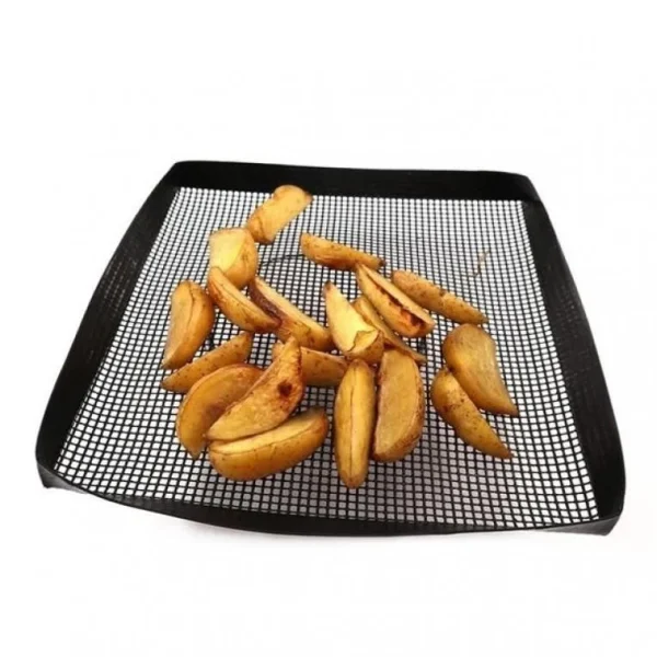 Plasa de copt tip cosulet teflonata, 26x36 cm, Perfect Home