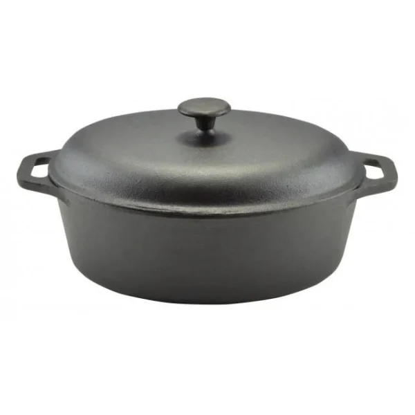 Oala de fonta cu capac, 6.5 L, Perfect Home
