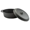 Oala de fonta cu capac, 6.5 L, Perfect Home