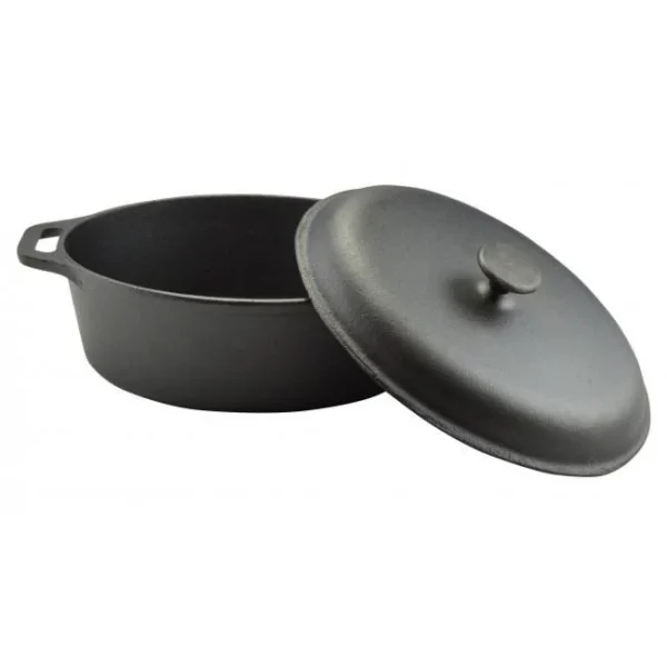 Oala de fonta cu capac, 6.5 L, Perfect Home
