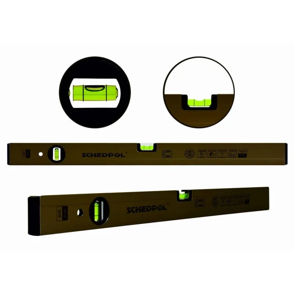 Nivela BASIC magnetica profesionala 0,4mm/m precizie 2 bule 120cm