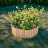 Gard de gradina decorativ din lemn, natur, 200x40 cm