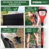Harlet, cazma, drept, cu capat zimtat, coada fibra de sticla, 17x30x115 cm, Strend Pro Premium RedShark