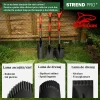 Harlet, cazma, drept, cu capat zimtat, coada fibra de sticla, 17x30x115 cm, Strend Pro Premium RedShark