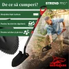 Harlet, cazma, ascutit, cu margini zimtate, coada fibra de sticla, 22x30x115 cm, Strend Pro Premium RedShark