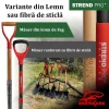Harlet, cazma, ingust, cu varf zimtat, coada fibra de sticla, 40x14x126 cm, Strend Pro Premium RedShark