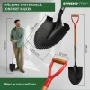 Harlet, cazma, ascutit, cu margini zimtate, coada lemn, 22x30x115 cm, Strend Pro Premium RedShark