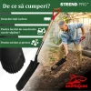 Harlet, cazma, ingust, cu varf zimtat, coada lemn, 12.5x40x128 cm, Strend Pro Premium RedShark