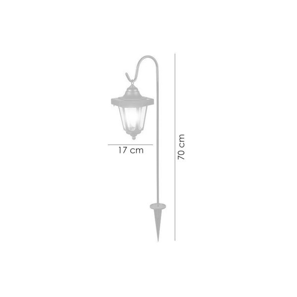 Lampa solara pentru gradina, 1 Led, 70 cm, Gomeisa