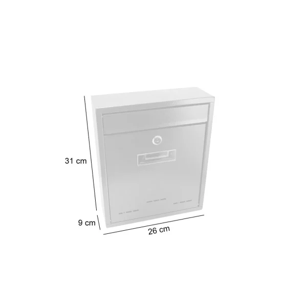 Cutie postala, maro, 26x9x31 cm, Flatblock