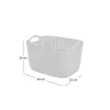 Cos rufe, 2 manere, alb, 19 L, 40x30x23 cm, Curver