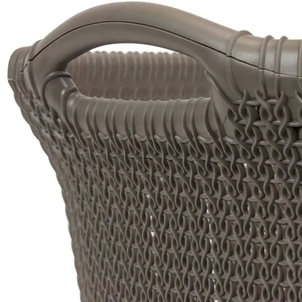 Cos rufe, 2 manere, gri inchis, 40 L, 60x27x39 cm, Curver