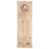 Tacamuri de unica folosinta, ecologice, lemn, cutit, furculita, servetel, 16 cm