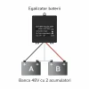 Egalizator alimentare baterii 2 x 24V pentru sisteme fotovoltaice 48V, cu display LCD