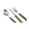 Tacamuri camping cu husa de poliester, inox, pliabile, set 3 piese, 19.5 cm, Perfect Home 