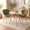Scaun bucatarie/living, Artool, Torino, catifea maro, picioare lemn natur, 47x52.5x74 cm