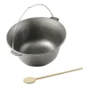 Ceaun, tuci, fonta, emailat, 10.8 L, cu lingura de lemn, Perfect Home