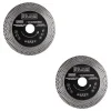 Set 2 discuri diamantate turbo subtire, dublu segmentat, placi ceramice, taiere umeda si uscata, 125x10x20x22.23 mm, Richmann Exclusive
