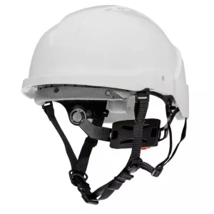 Casca de protectie pentru lucrul la inaltime, ABS, alba, curea barbie reglabila, 51-63 cm, NEO