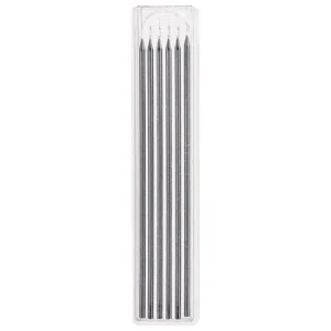 Mine de rezerva pentru creion tamplar, mecanic, HB, set 6 buc, negru, Richmann Exclusive