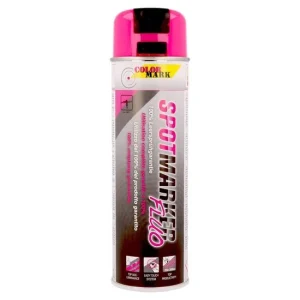 Vopsea spray pentru marcaje industriale COLORMARK Spotmarker, 500ml, roz fluorescent