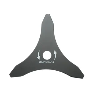 Disc metalic stea pentru motocoasa/trimmer, Thor, 3 dinti lungi, 255x25.4x1.4 mm