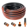 Furtun de gradina, 4 straturi, flexibil, ranforsat, 1/2", 30 m, cuple, adaptor, duza stropit, Richmann Exclusive
