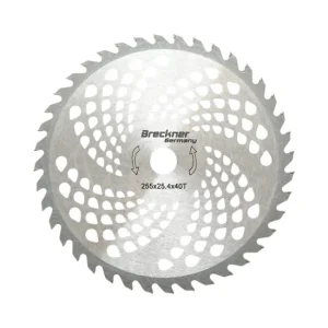 Disc circular vidia pentru motocoasa/trimmer, Breckner Germany, 255x25.4x1.3 mm, 40 dinti