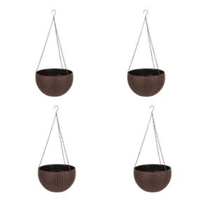 Set 4 ghivece de flori suspendat 26x16 cm